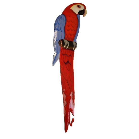 Hatian Metal Tropical Parrot Bath Wall Decor Hooks Red Color2 - Picture 2 of 5